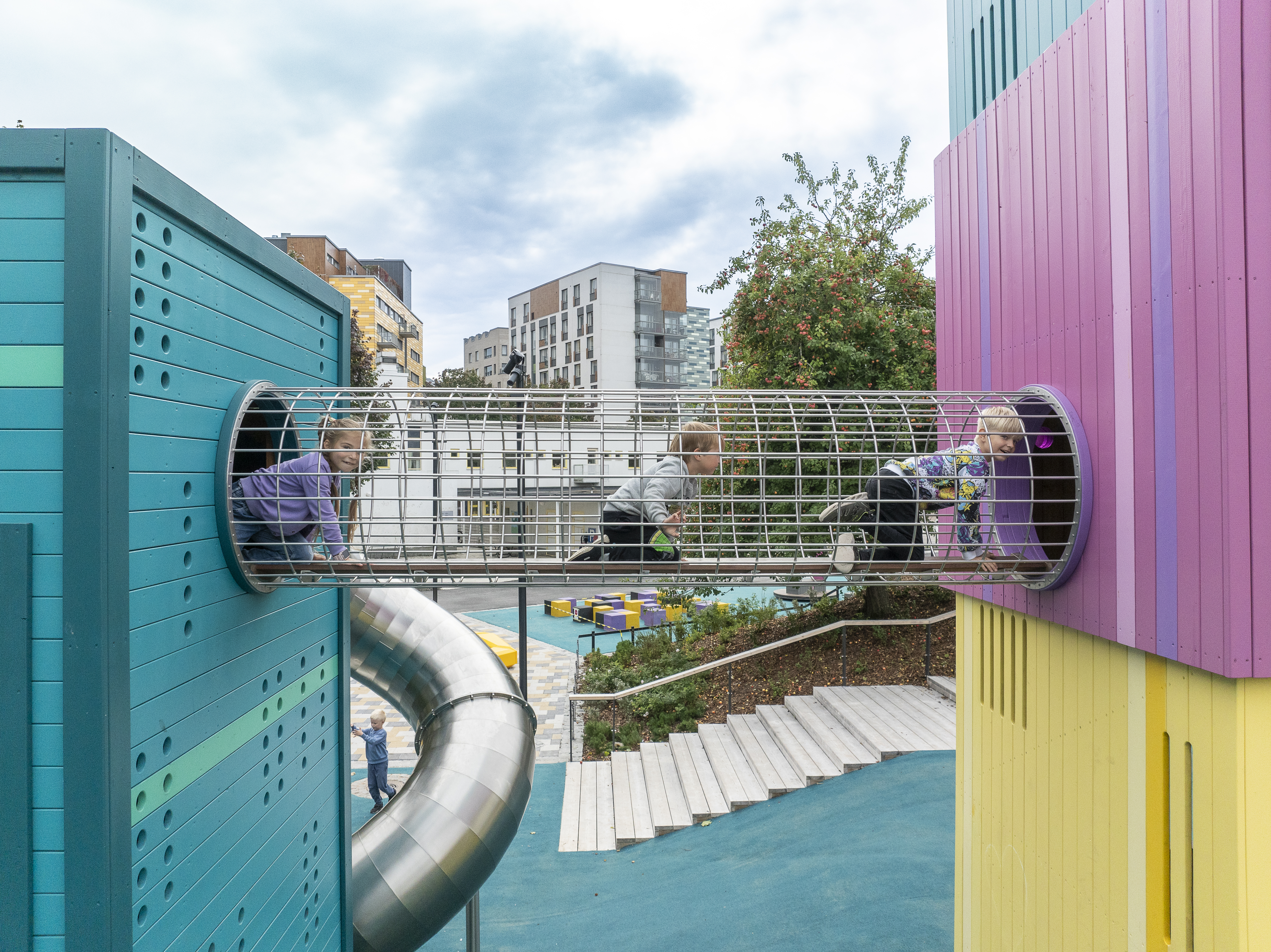 Ruoholahti Playground, aerial view. Picture by: Sakari Röyskö / Helsinki